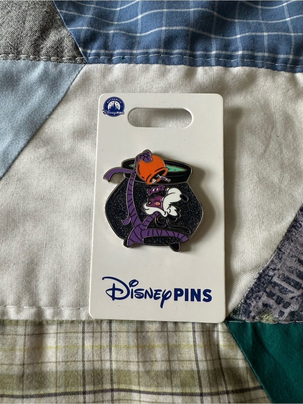 Disney Purple Goofy Enamel Pin - Halloween Cauldron Design